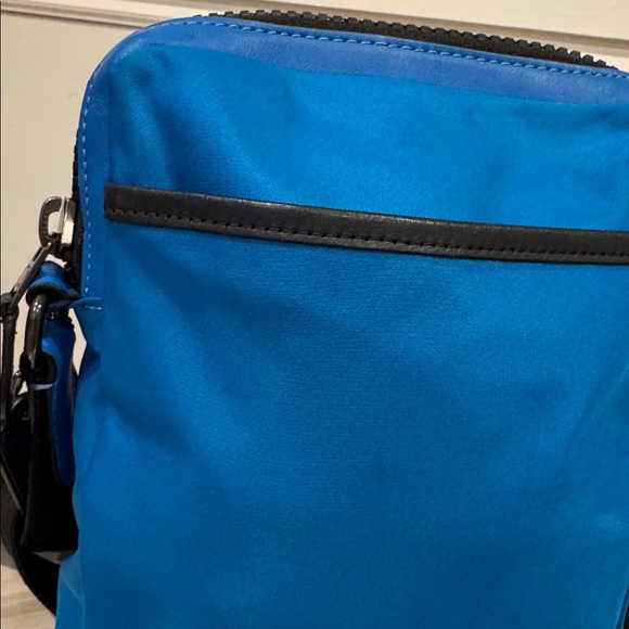 Coach Crossbody Max Blue Nylon Logo Bag - Picture 8 of 16